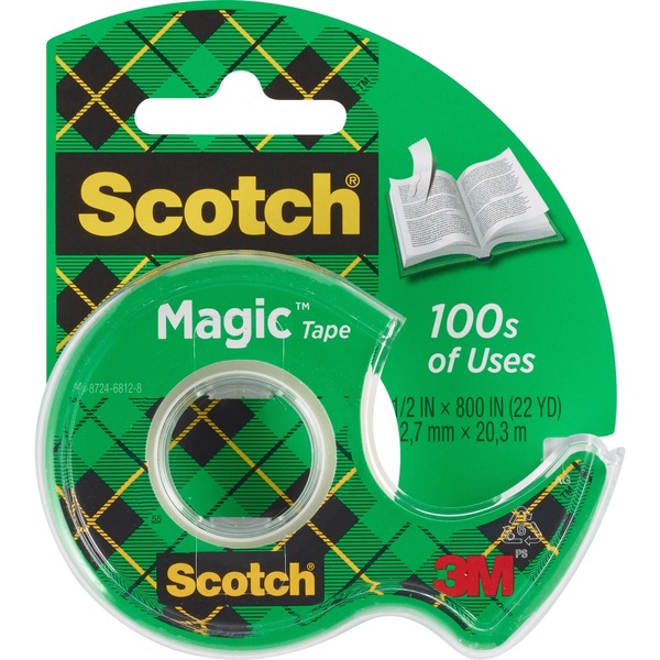 Scotch Magic Tape w/Dispenser Matte Finish 1/2"x800"