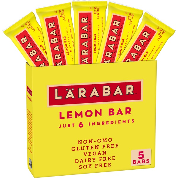 Larabar Bars, Peanut Butter Chocolate Chips, 5 ct