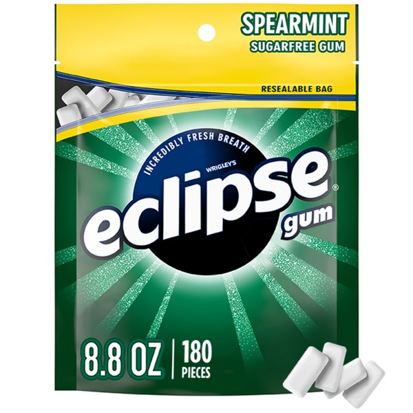 Eclipse Spearmint Sugarfree Chewing Gum, 180 CT