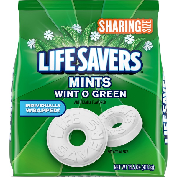 Life Savers Wint O Green Mint Hard Candy, 14.5-OZ, Sharing Size Bag