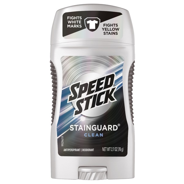 Speed Stick Stainguard Clean Men's Antiperspirant / Deodorant Stick, 2.7oz