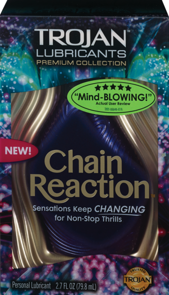 Trojan Chain Reaction Lubricants Premium Collection, 2.7 OZ