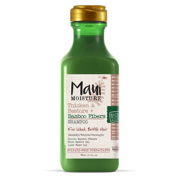 Maui Moisture Thicken & Restore + Bamboo Fiber Shampoo, 13 OZ