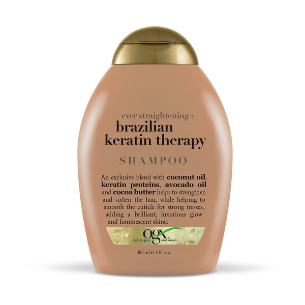 OGX Ever Straight Brazilian Keratin Therapy Shampoo, 13 OZ
