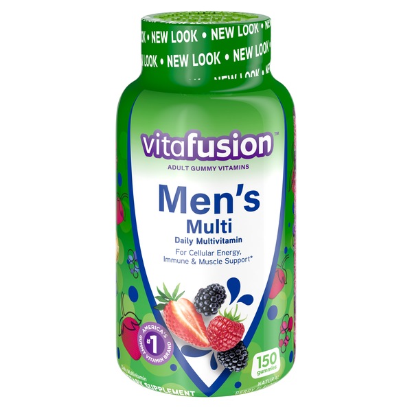 VITAFUSION MEN'S MULTI DAILY MULTIVITAMIN BERRY GUMMIES