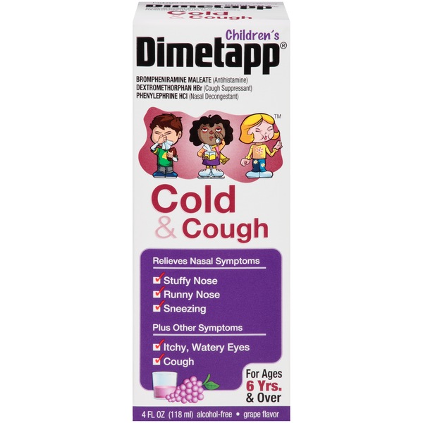 Children's Dimetapp Cold & Cough, Grape