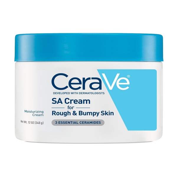 Clicking on the image opens a new modal with 1 larger images of CeraVe Renewing SA Cream, Extremely Dry Rough and Bumpy Skin, 12 OZ. Some images may not have descriptive text. 1 out of 1.