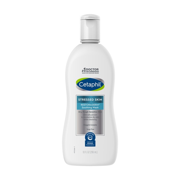 Clicking on the image opens a new modal with 1 larger images of Cetaphil PRO Dry Skin Soothing Body Wash, 10 OZ. Some images may not have descriptive text. 1 out of 1.