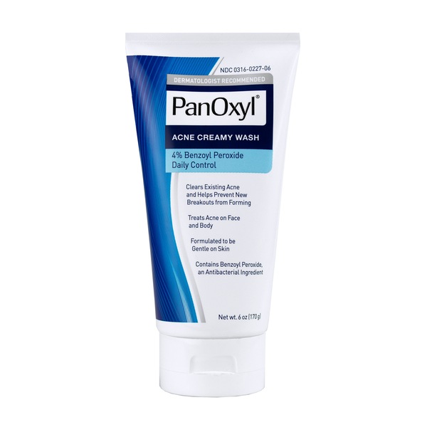 PanOxyl-4 4% Benzoyl Peroxide Acne Creamy Wash (Tube in Box)