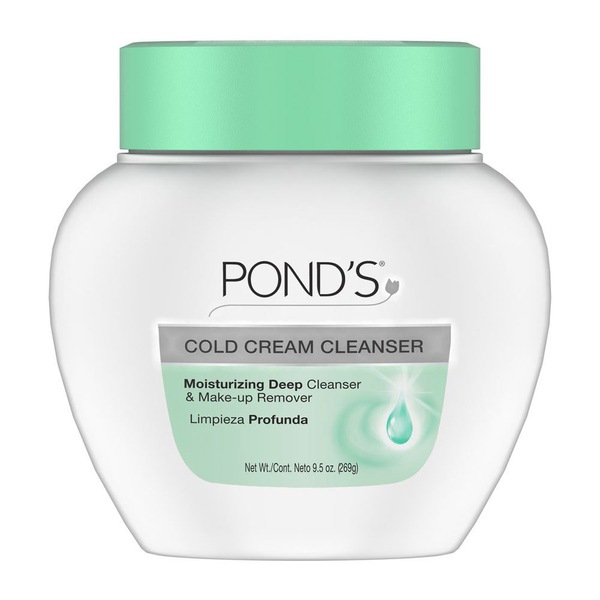 Pond's Cold Cream Cleanser for Soft and Smooth Skin, Fragrance Free, Dermatologist Tested, 6.1 OZ