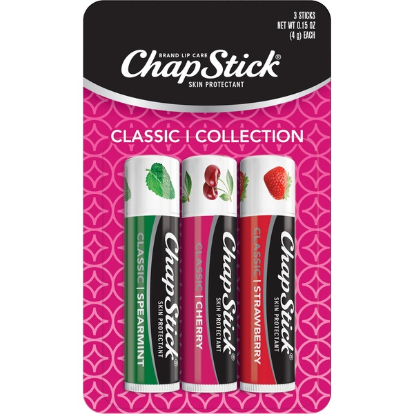 CHAPSTICK ASSORTED CLASSIC LIPBALM 3PK