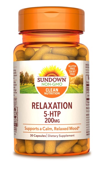 Sundown Naturals Maximum Strength 5-HTP Capsules 200mg, 30CT