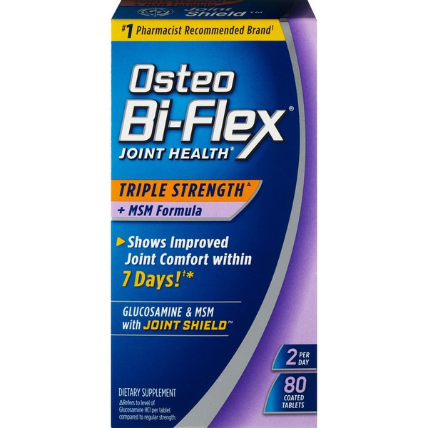 Osteo Bi-Flex Triple Strength Tablets with MSM, 80CT