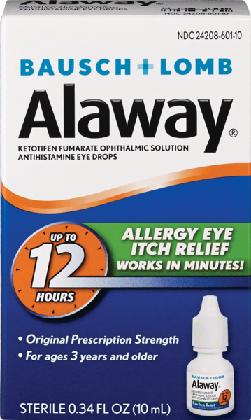 Bausch & Lomb Alaway Allergy Eye Itch Relief, 0.34 OZ