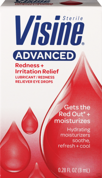 Visine Advanced Redness & Irritation Relief Lubricant/Redness Reliever Eye Drops