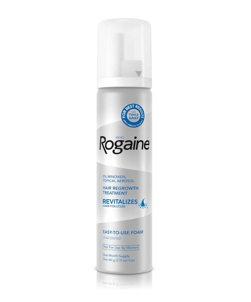 Men's Rogaine 5% Minoxidil Foam for Hair Regrowth