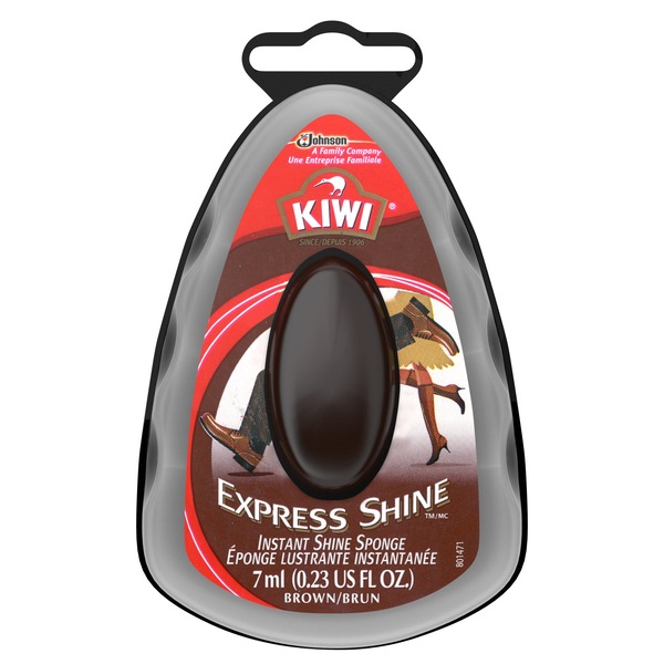 KIWI Express Shine Instant Shine Sponge, Brown