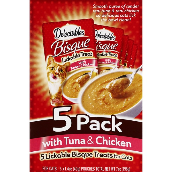 Hartz Delectables Bisque Treast for Cats, Chicken & Tuna, 5 CT