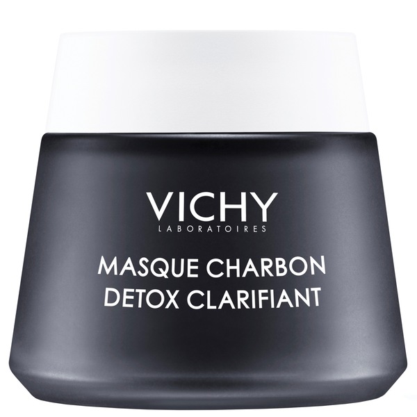 Vichy Clarifying Charcoal Clay Face Mask with Kaolin, 2.54 OZ