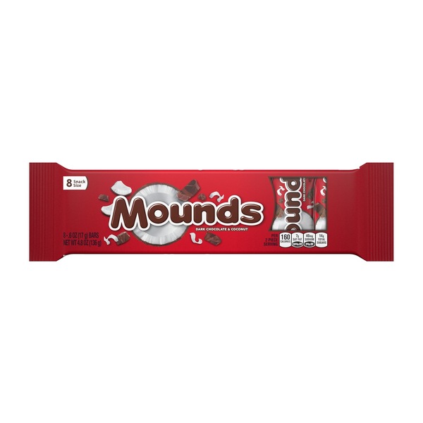 Mounds Snack Size Candy Bars, 8 CT