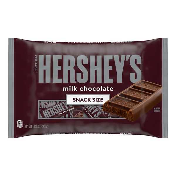 HERSHEY'S Snack Size Milk Chocolate Candy Bars, 10.35 OZ