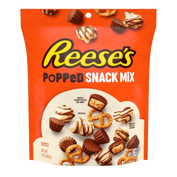 Reese's Popped Snack Mix, 8 OZ