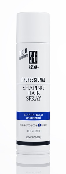 Salon Grafix Shaping Super Hold Hair Spray Unscented, 10 OZ