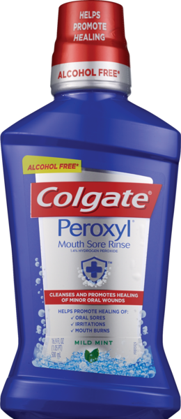 Colgate Peroxyl Mouth Sore Rinse Mint, 16 OZ