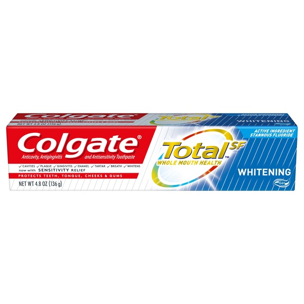 Colgate Total Whitening Toothpaste Gel, 4.8 OZ.