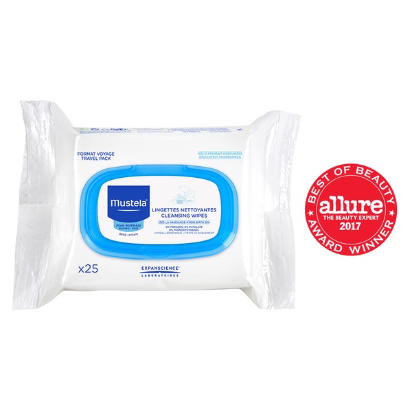 Mustela Facial Cleansing Wipes, 25 CT