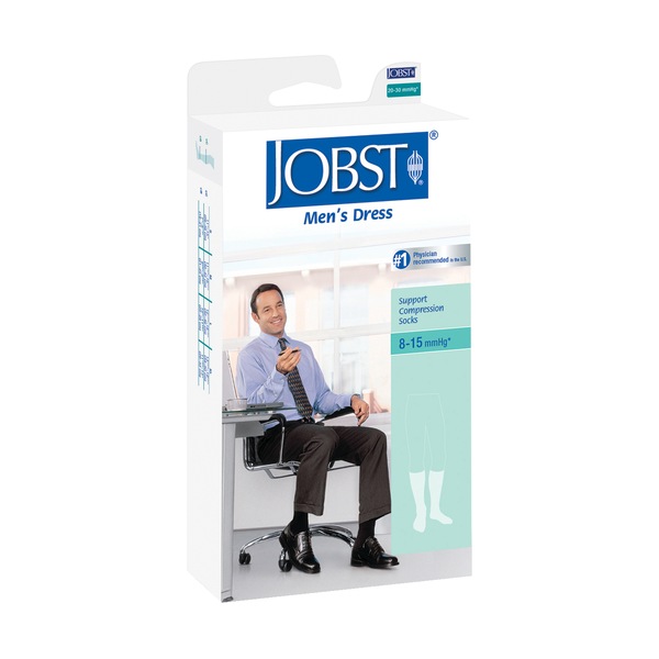 Jobst Men's Dress Knee High 8-15 mmHg Closed Toe