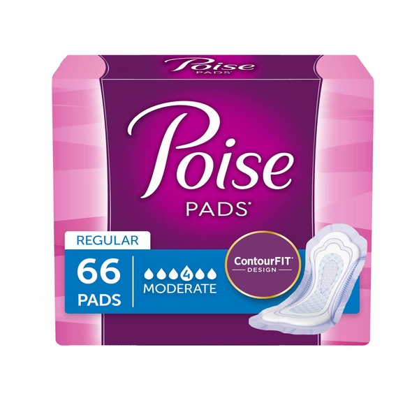 Poise Pads Moderate Absorbency Regular Length