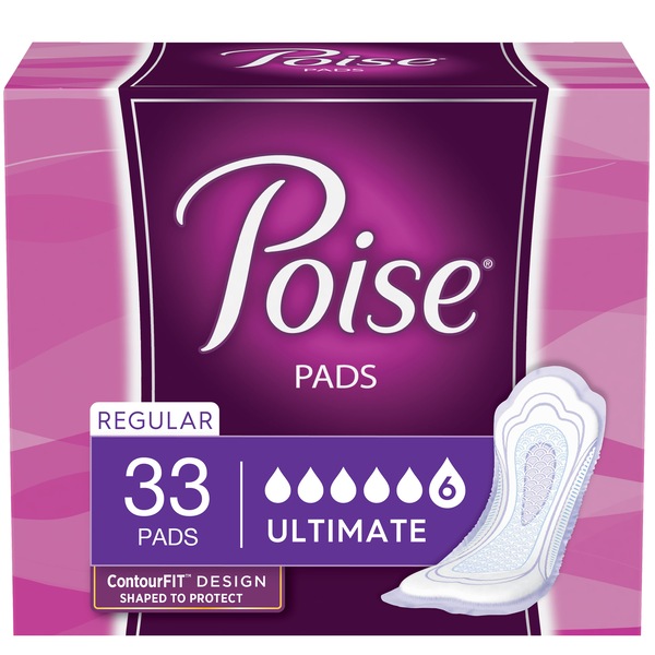 Poise Pads Ultimate Absorbency Regular Length