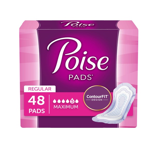 Poise Pads Maximum Absorbency Regular Length