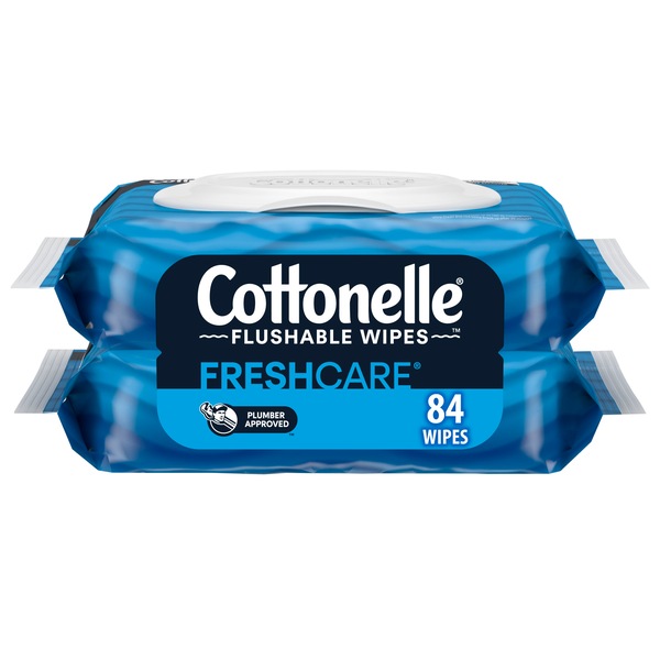 Cottonelle FreshCare Flushable Wet Wipes, 84 CT