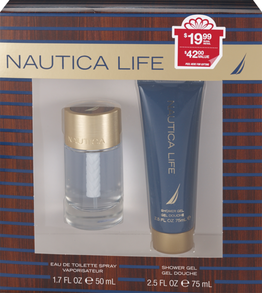 Nautica Life 2Pc Set (1.7oz EDT Spray&2.5oz Shower Gel)