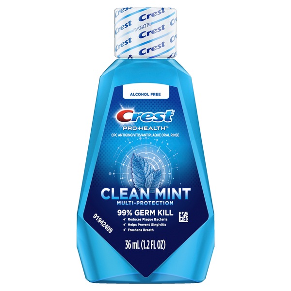 Crest Pro Health Multi Protection CPC Antigingivitis/Antiplaque Mouthwash Clean Mint, 1.21 OZ