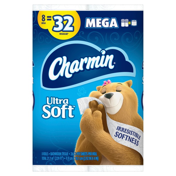 Charmin Ultra Soft Toilet Paper, 8/Pack