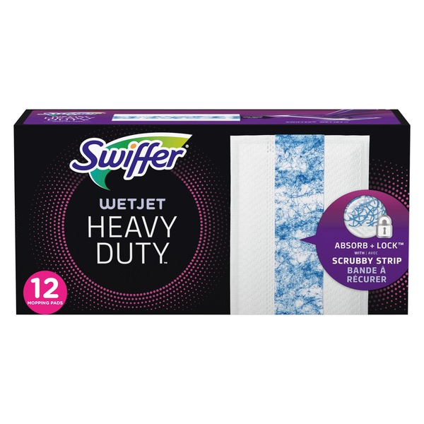 Swiffer WetJet Heavy Duty Mopping Pads Refill, 12 CT