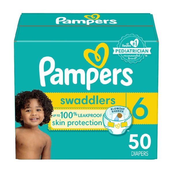 Pampers Swaddlers Diapers Size 6, 50/Pack