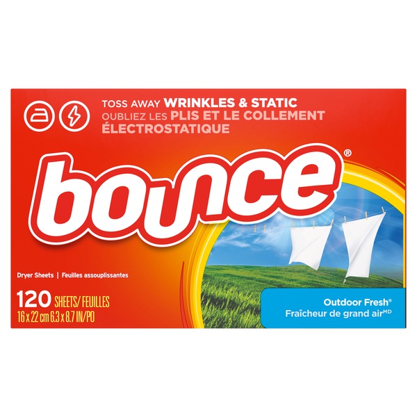 Bounce Fabric Softener Sheets Outdoor Fresh Scent