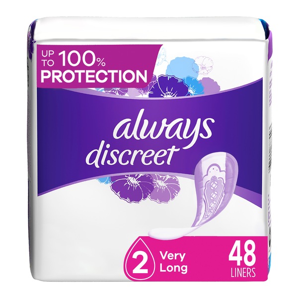 Always Discreet Bladder Protection Liners Size2 Very Light