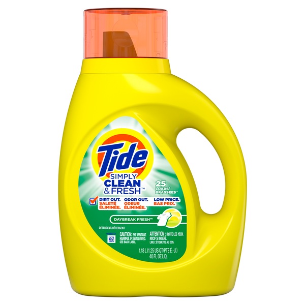 Tide Simply Clean & Fresh Laundry Detergent, Daybreak Fresh, 40 OZ