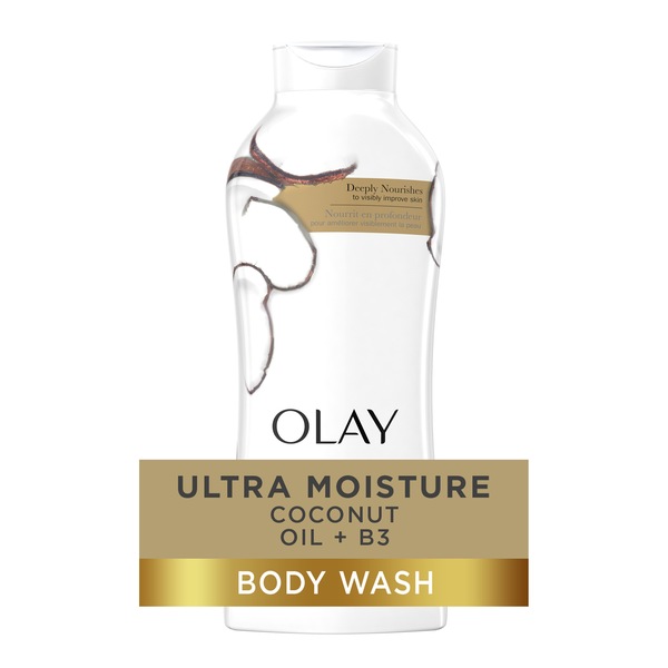 Olay Ultra Moisture Body Wash with Coconut Oil, 22 OZ