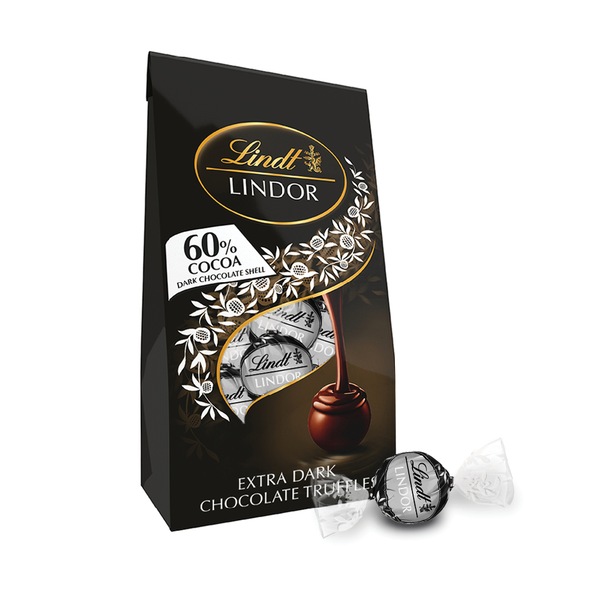 LINDT LINDOR 60% DARK CHOCOLATE TRUFFLE BAG