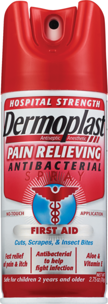 Dermoplast Antiseptic Anesthetic Pain Relieving Antibacterial Spray, 2.75 OZ