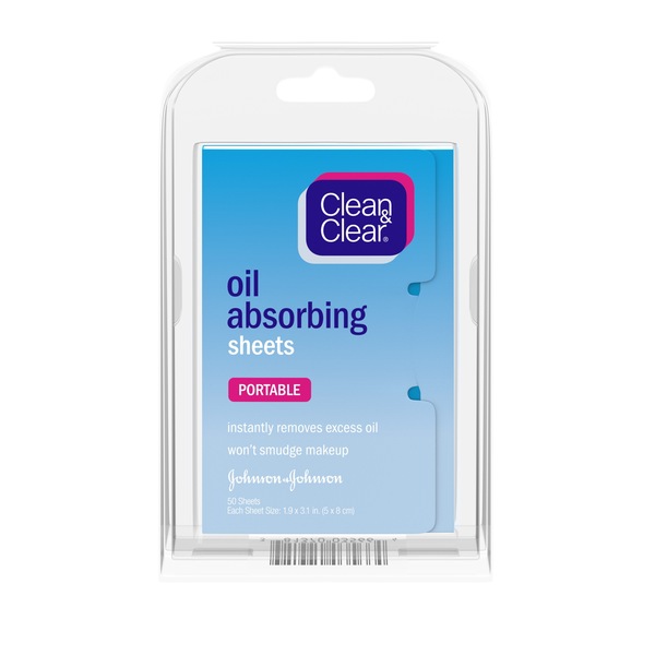 Clean & Clear Oil Absorbing Sheets, 50CT