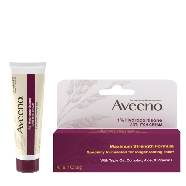 Aveeno 1% Hydrocortisone Anti-Itch Cream, 1 OZ