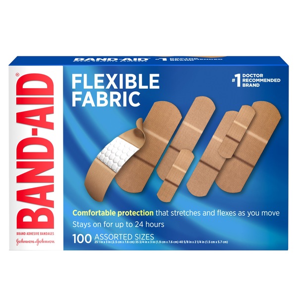 Band-Aid Brand Flexible Fabric Adhesive Bandages, Assorted