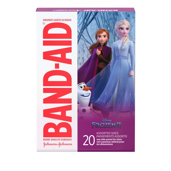 Clicking on the image opens a new modal with 1 larger images of Band-Aid Brand Adhesive Bandages, Assorted Sizes 20 ct. Some images may not have descriptive text. 1 out of 1.